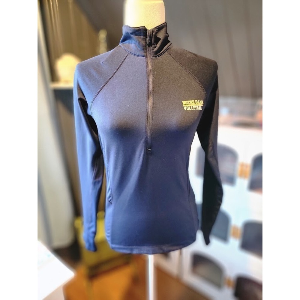 Women's Under Armor Semi Fitted Notre Dame Volleyball 1/4 Zip - Size Small